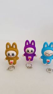 [MỚI VỀ] Thay đổi khuôn mặt Móc khoá hoạt hình Labubu Lalubu di động Móc khoá túi dễ thương sáng tạo Macaron lật mặt