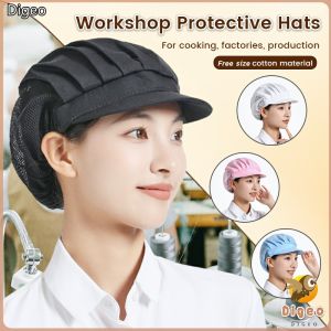 Digeo Work Hair Net Hat Dust-Proof Breathable Caps Kitchen Workshop Protective Hats