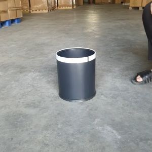 Thùng rác Hồng Phát VHP-DJ-KF văn phòng 1 lớp 2 lớp thùng rác có hoa văn thùng rác inox