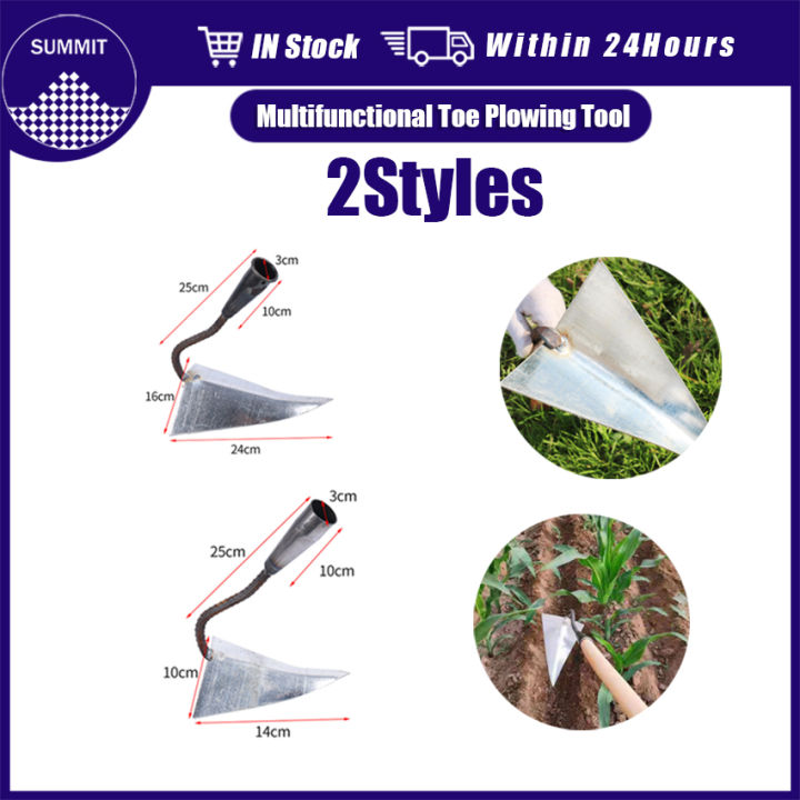 thumbnail image 2 of Heavy Duty Garden Plow Hoe - 55 Inch Handle V-Shaped Triangle Hoe For Soil Work 2 of 14