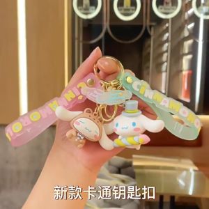 Sanrio Kuromi Cinnamoroll Cartoon Cute Party Series Doll Keychain Kawaii Anime Toys Pendant