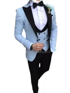 Purple Men Suits Slim Fit Formal Business Office Casual Suits For Male Wedding Groom Tuxedo Party 3 Pieces (Jacket+Pants+Vest )