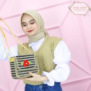 Tas Selempang Etnik Mendong Wanita Chiracraft - Model Stylish