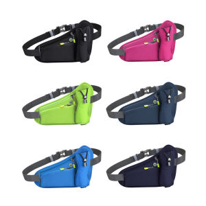 [VSC] Hydration Belt Pack Reflective Running Waist Bag Large Capacity Water Bottle Holder Bag Waterproof for Hiking Walking