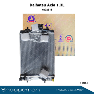 11068 DAIHATSU AXIA 1.3L RADIATOR ASSEMBLY M/T 400x318x16mm PA16 1ROW 16400-BZ480