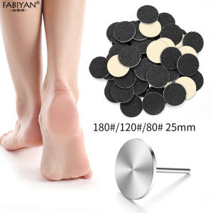 Nail Sanding Band Foot File Sandpaper Disc Replaceable Sanding Pads for Electric Foot Rasp Files Callus Cuticle Hard Dead Skin Removal Pedicure Tools (#80#120#180 Grit)