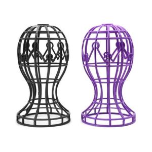 UUMIR Wig Stand Lantern Shape Wig Stand Hat Cap Wig Accessories Storage Rack Wig Head Stand Multi-Purpose