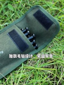 Tas Wadah Pasak Tenda Camping Kain Oxford Tebal Kecil Kantung Pasak Tenda Camping Multifungsi 20-30Cm