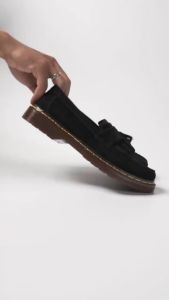 ZIGGY SUEDE BLACK |ManNeedMe x Jack| Sepatu Loafers Pria / Wanita Formal Slip On