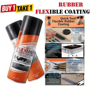 BUY 1 TAKE 1 Flexible Rubber Coating Waterproof Spray Sealant High Quality Quick Quick Seal Flexible Rubber Coating (450ml) Water proof Spray Sealant Flexible Rubber Coating Quick Seal Waterproof Spray Flexible Rubber Sealant for Roof Leaks