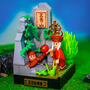 Chinese Trending Monkey King Assembly Toy Blocks Educational Tang Monk Magnetic Tile Building Blocks Compatible with Lego Figures