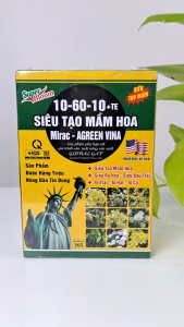 Siêu Tạo Mần Hoa 10-60-10+TE Siêu Ra Hoa - Siêu Đậu Trái Hộp 1kg