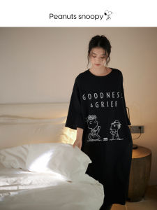 BEIYAN | Thin Cool Cotton Mid-Sleeve Sleepwear Dress