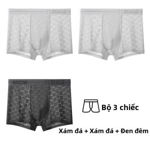 MiiOW | Quần lót nam Ice Silk mỏng thoáng khí không đường may MiiOW Quần đùi nam mùa hè 2025 Quần đùi nam cạp vừa kháng khuẩn