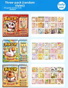 JIEXI | Easy-to-use No-cut Childrens Puzzle Sticker Book Educational Toy