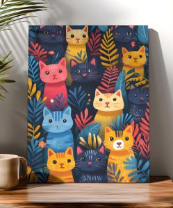 Acrylic Paint By Numbers Dog Cat Painting By Numbers on Canvas Coloring By Number for Adults Paint Digital Art