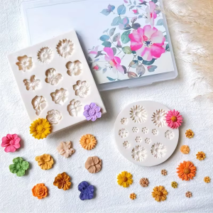 Small Daisy Sun Flower Silicone Mold DIY Fondant Chocolate Cake Decor Mould Craft Polymer Clay Earring Pendants Making Molds