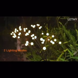 BIN LU Outdoor Waterproof Solar Firefly Lights Solar Fire Lamp Firefly Christmas Lights Solar Outdoors Solar Fireworks Led Lights Strip Light Christmas Lights For Garden Solar Light Butterfly Firefly Solar Light Xmass Light Solar Sale Christmas Decoration