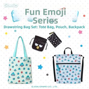 Sanrio | Cute Expression Half-Fish Cartoon Penguin Design Backpack