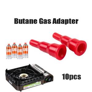10Pcs Reusable Inflatable Head For Cigarette Lighter Fill Butane Gas Adapter