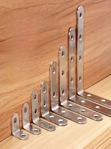 Stainless Steel L-Shaped Bracket 90 Degree Right Angle Triangle Iron Reinforcement Connection Part Hardware Fastener