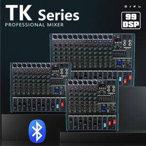 6 Channel Audio Mixer 8 Channel Sound system 12 channel Audio interface EQ With 7-Band 99 DSP effect 16 Channel Bluetooth mixer USB Music Player for recording KTV outdoor party Stage