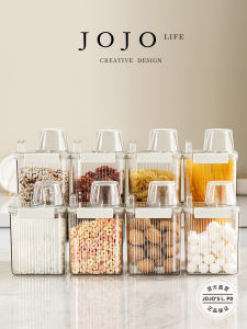 JOJOS L PD Sealed Flour Bucket Moisture Proof Pest Control Home Use Kitchen Storage Container Simple Style Plastic Material