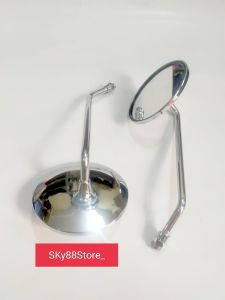 Spion Bulat model Vespa Chrome Drat / ulir Yamaha