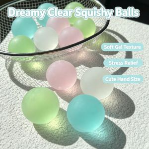 Blue Maltose Squishy Toys Anti Stress Sensory Fidgets Toy Soft Simulated Transparent Blue Maltose Slow-rebound Decompression Toy