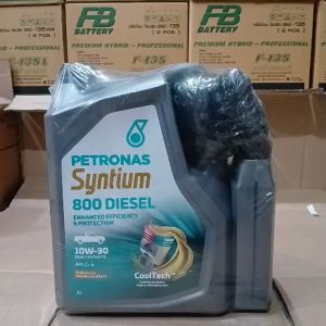 น้ำมันเครื่องกึ่งสังเคราะห์ 10W-30 ดีเซล คอมมอนเรล Petronas Syntium 800 Diesel 6+1 ลิตรและ 6+2 ลิตร