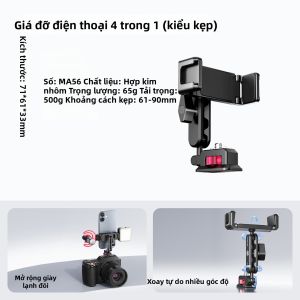 Ulanzi | Giá đỡ điện thoại đa năng 4 trong 1 có nam châm kèm ngàm lạnh và ốc vít 1/4 inch