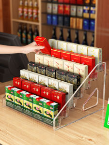Tobacco and Wine Storage Box Convenience Store Supermarket Multi-Function Cigarette Chewing Gum Small Shelf Transparent Acrylic Display Stand