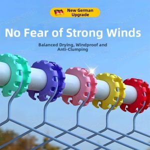 forsso | Windproof Anti-slip Silicone Clothes Hanger Clip