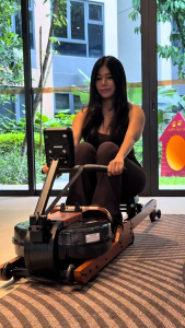 Aspire AR-500i Water Rower Machine ( Oak/Walnut) SmartRow| Kinomap| Real Water Resistance| Foldable| Hardwood Frame