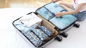set 6 túi du lịch xếp gọn hành lý cá nhân túi đựng đồ du lịch tiện dụng