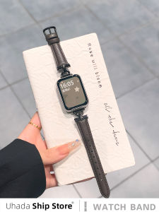 Uhada | Luxury D-Buckle Leather Band For Smart Watch