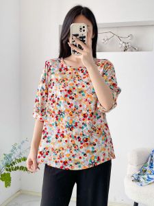 เสื้อยืดผ้าไหมคอตตอนไซส์ใหญ่สำหรับผู้หญิง ฤดูร้อนปี 2025 เสื้อเชิ้ตแขนกุดแบบหลวมๆ สไตล์เกาหลี ผ้าฝ้ายเทียม ทรงเข้ารูป เสื้อชั้นใน