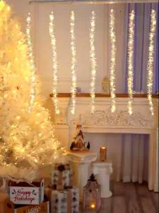 【BUY 1 TAKE 1】Christmas Lights Christmas Tinsel Garland Lighted for Xmas Home Outdoor Decor