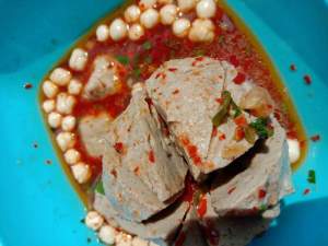 Bakso ikan sinar bahari bandung isi 1 jumbo rudal + bumbu toping sudah komplit