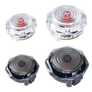 Mechanical Keycap Ultra-slim Crystal Buckle Buttons Support Diameter 24MM/30MM for HITBOX Arcade Stick