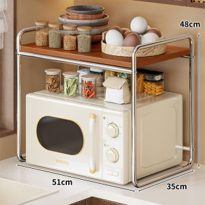 Multi-functional Kitchen Counter Storage Rack for Microwave Rice Cooker and Oven