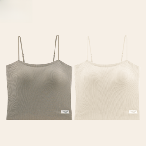 MiiOW | เสื้อชั้นในสายเดี่ยวบางๆ สำหรับผู้หญิง ทรงเกาะอกแบบไร้ตะเข็บ ป้องกันแสง เสื้อชั้นในแบบไม่มีรอยต่อ แขนกุด คอกลม