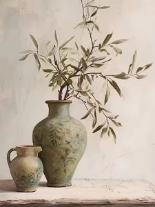 1000Pieces Jigsaw Puzzle Olive Tree Shadow Vase Art For Adults Great Weekend Relaxation And Family Fun