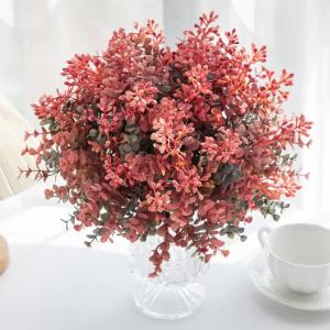 Cây Bonsai Trang Trí Nhân Tạo Bằng Nhựa PE Hình Cây Bạch Đàn Vòng Hoa Giáng Sinh Dùng Trang Trí Nhà Cửa Ngoài Trời Vườn Tiệc Cưới Tự Làm Bình Hoa Cô Dâu Hàng Bán Chạy