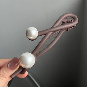 Fashionable Pearl Buckle Hair Clip Stylish Hair Accessories Hair Twisting Tool Elegant Hairpin Resin Material Fresh Outburst