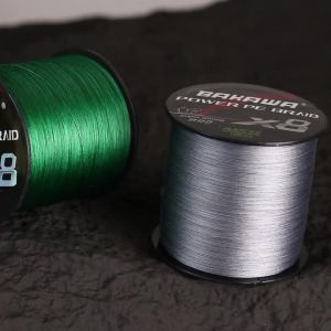 BAKAWA X8 300M 500 PE Braided Fishing Line 8 Strands Strong Smooth Braid Line Fast Cutting Saltwater Freshwater Carp Bass Tackle