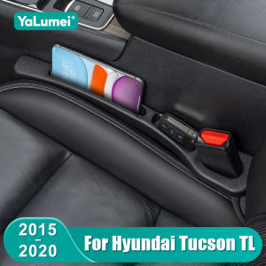 For Hyundai Tucson TL 2015 2016 2017 2018 2019 2020 2PCS Universal Car Seat Leak Proof Strips Gap Side Seam Filler Storage