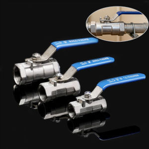 304 Stainless Steel Ball Valve 1/4" 3/8" 1/2" 3/4" Female BSP Valve with Vinyl Handle Thread Valves