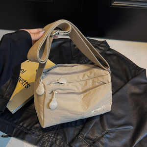 Ultra-Light Multi-Layer Canvas Crossbody Bag Womens 2024 New Style Casual Single Shoulder Bag Fashionable Handbag