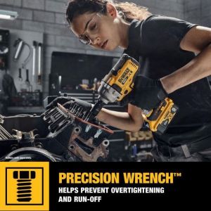 Car Tire Electric Impact Wrench Heavy Duty Cordless Brushless Wrench USA 198v 1300n.M Rechargeable 2 Batteries with 7pc Sleeves Removal Tool